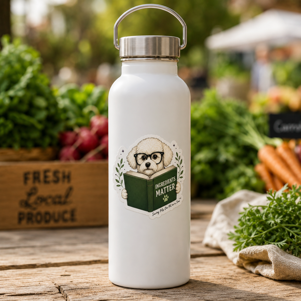 Ingredients Matter Sticker | Waterproof Die-Cut Vinyl | Pet Nutrition Decal