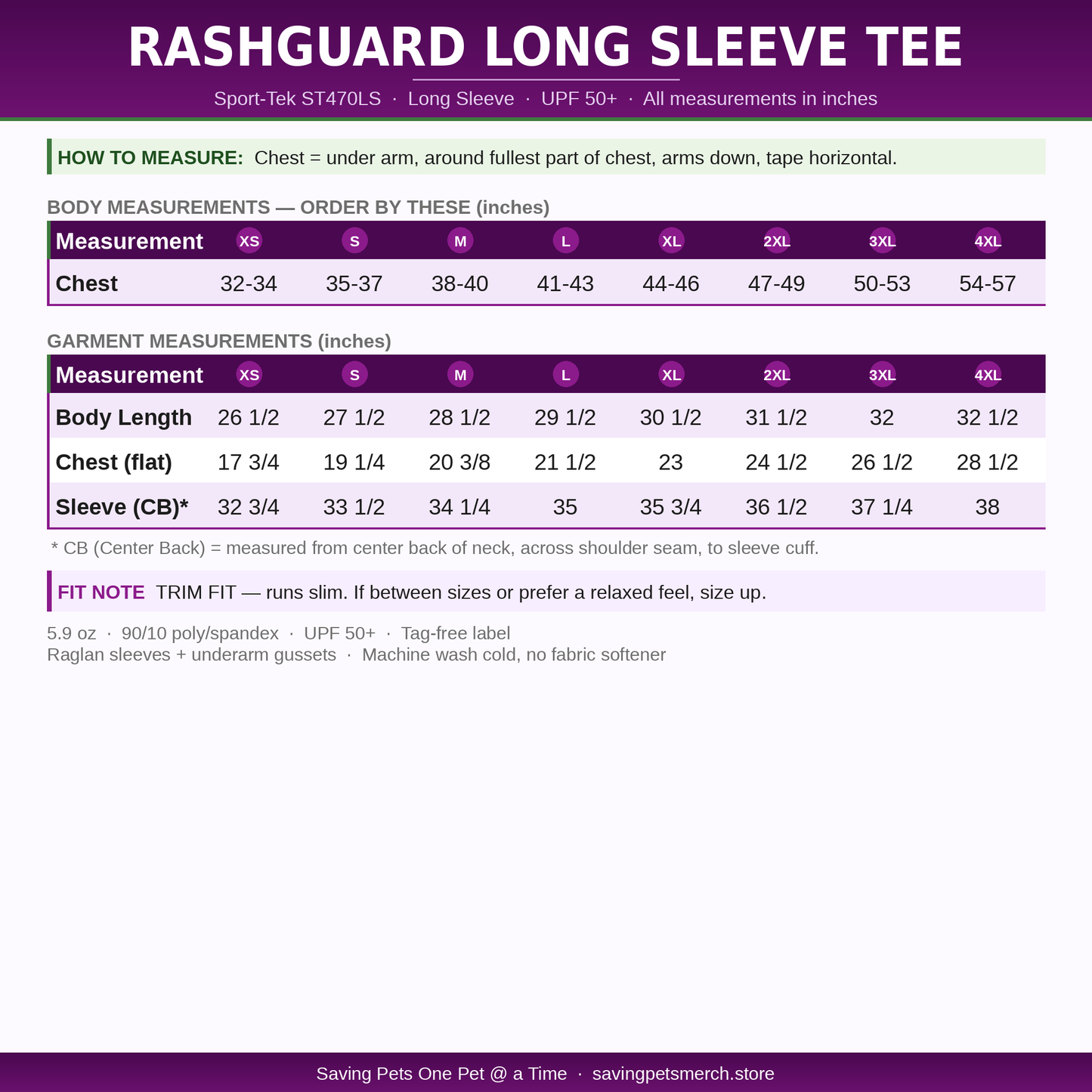 The No Filler Rashguard | UPF 50+ Long Sleeve Rashguard Tee | Fillers ≠ Nutrition