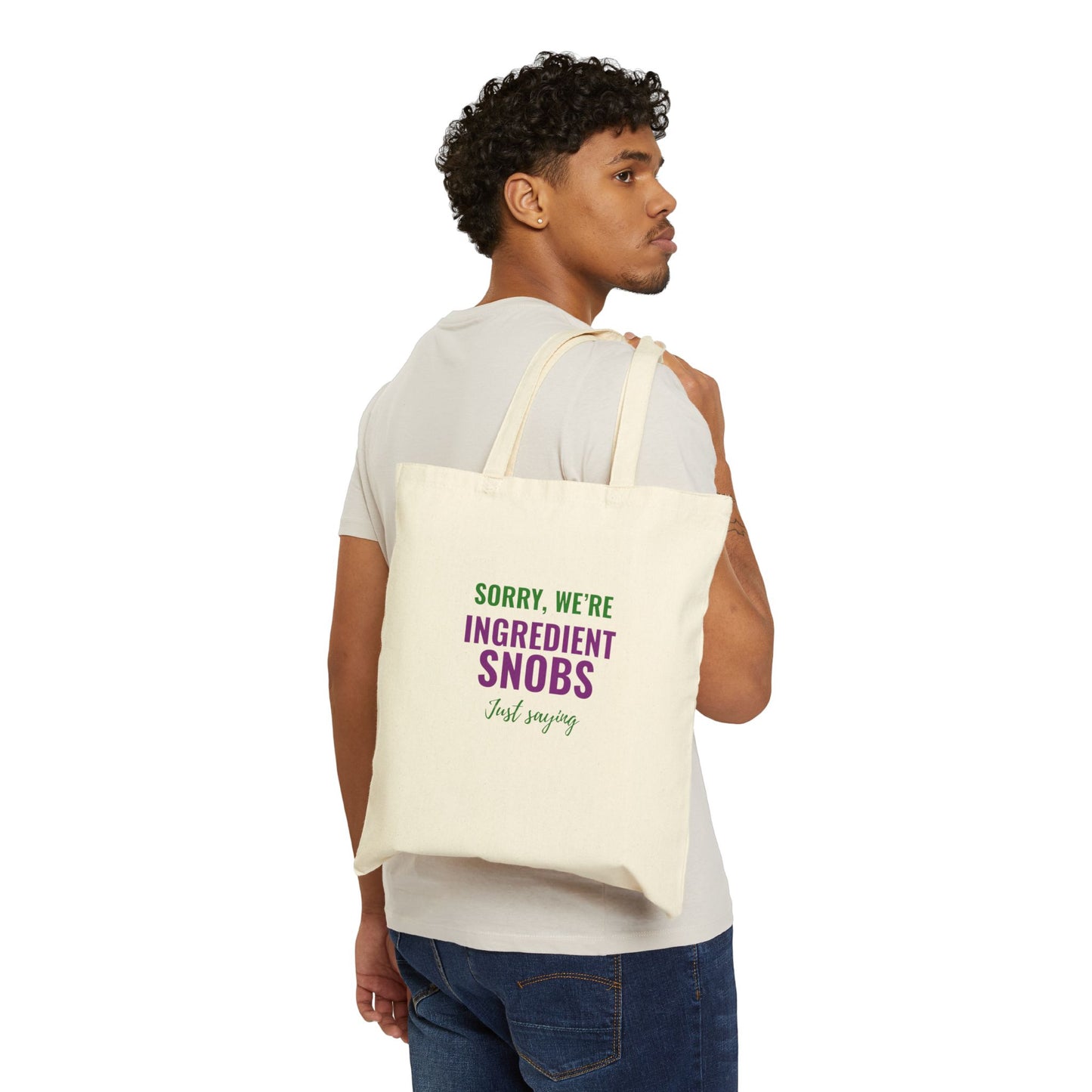 The Standards Tote — Sorry, We're Ingredient Snobs | Pet Parent Canvas Tote Bag