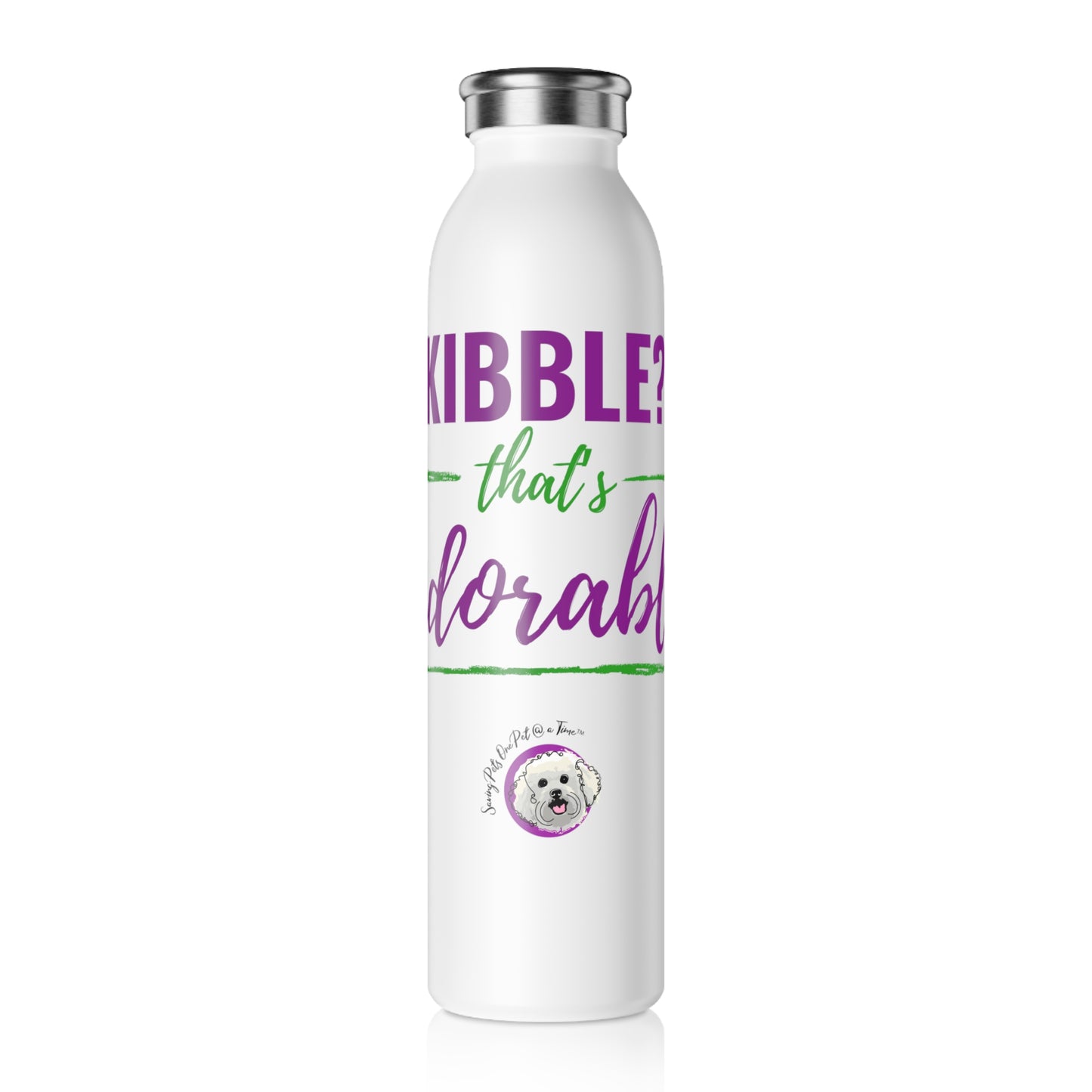 The Hydration Bottle — Kibble? That's Adorable. | Pet Parent Slim Insulated Water Bottle