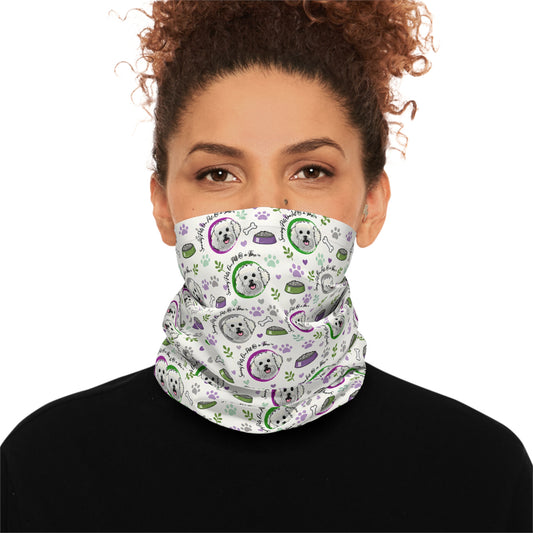 Pet Parent Neck Gaiter  — The Nourished Life Pattern | UPF 50+