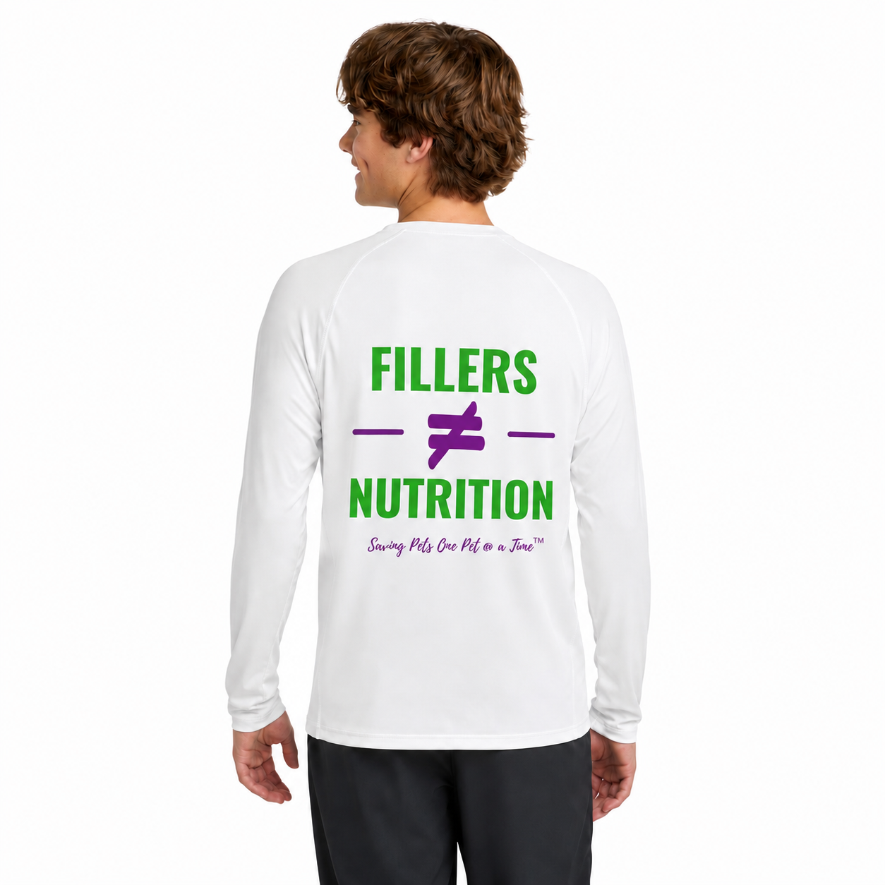 The No Filler Rashguard | UPF 50+ Long Sleeve Rashguard Tee | Fillers ≠ Nutrition