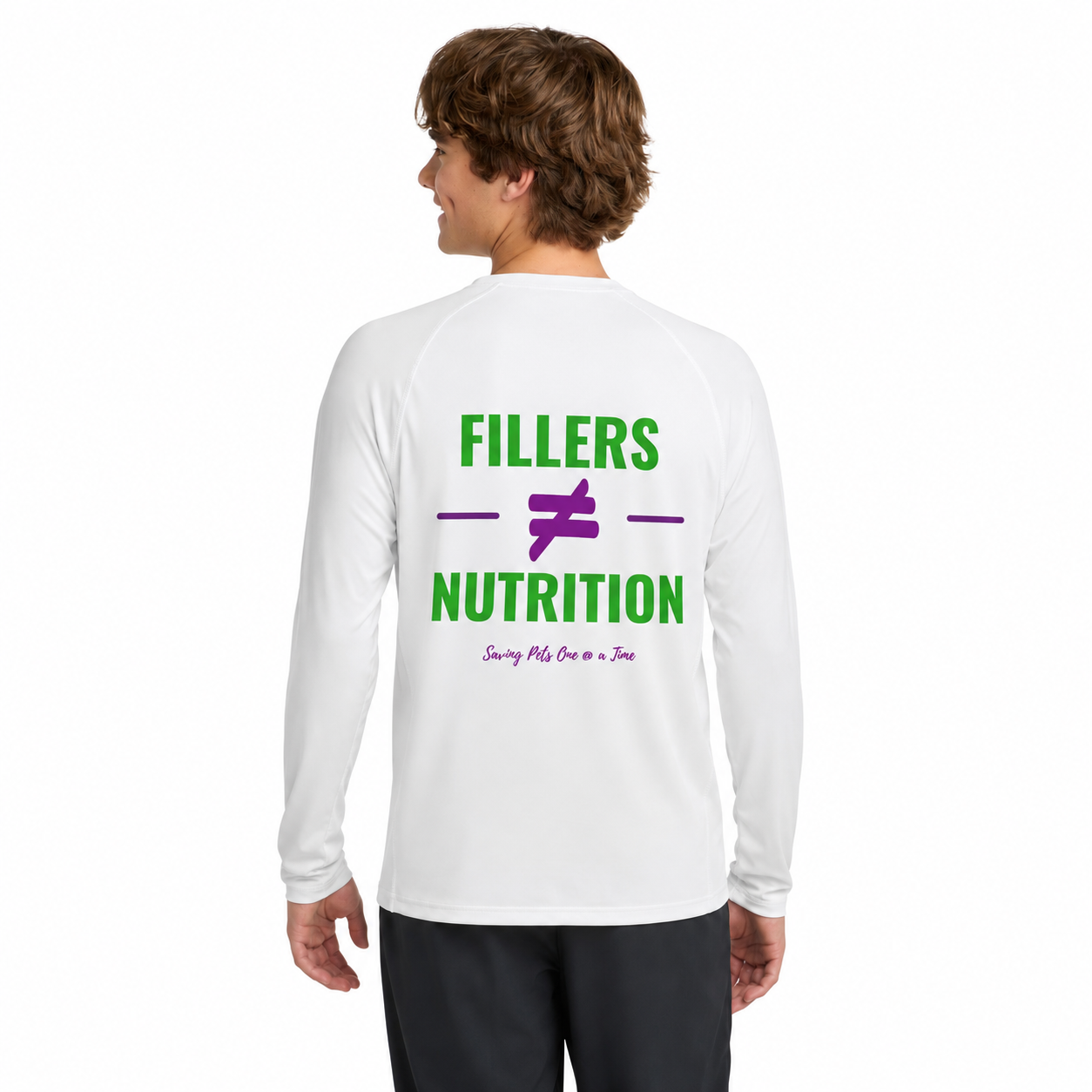 The No Filler Rashguard | UPF 50+ Long Sleeve Rashguard Tee | Fillers ≠ Nutrition