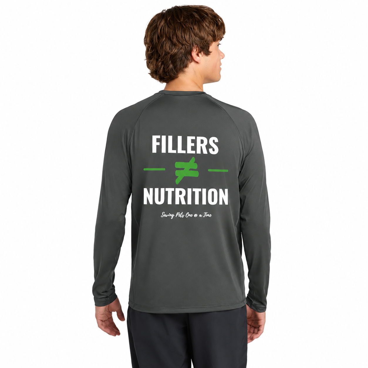 The No Filler Rashguard | UPF 50+ Long Sleeve Rashguard Tee | Fillers ≠ Nutrition