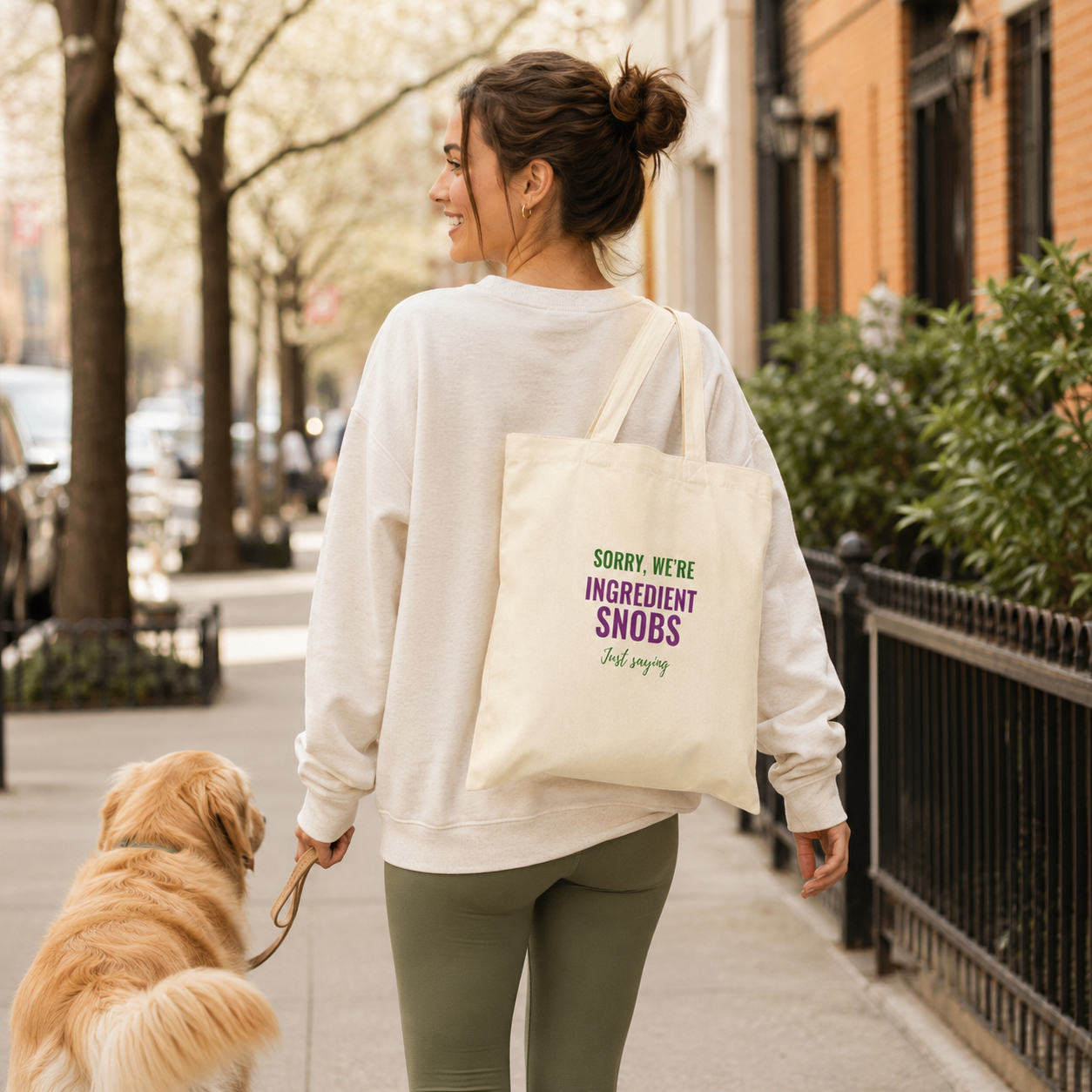 The Standards Tote — Sorry, We're Ingredient Snobs | Pet Parent Canvas Tote Bag
