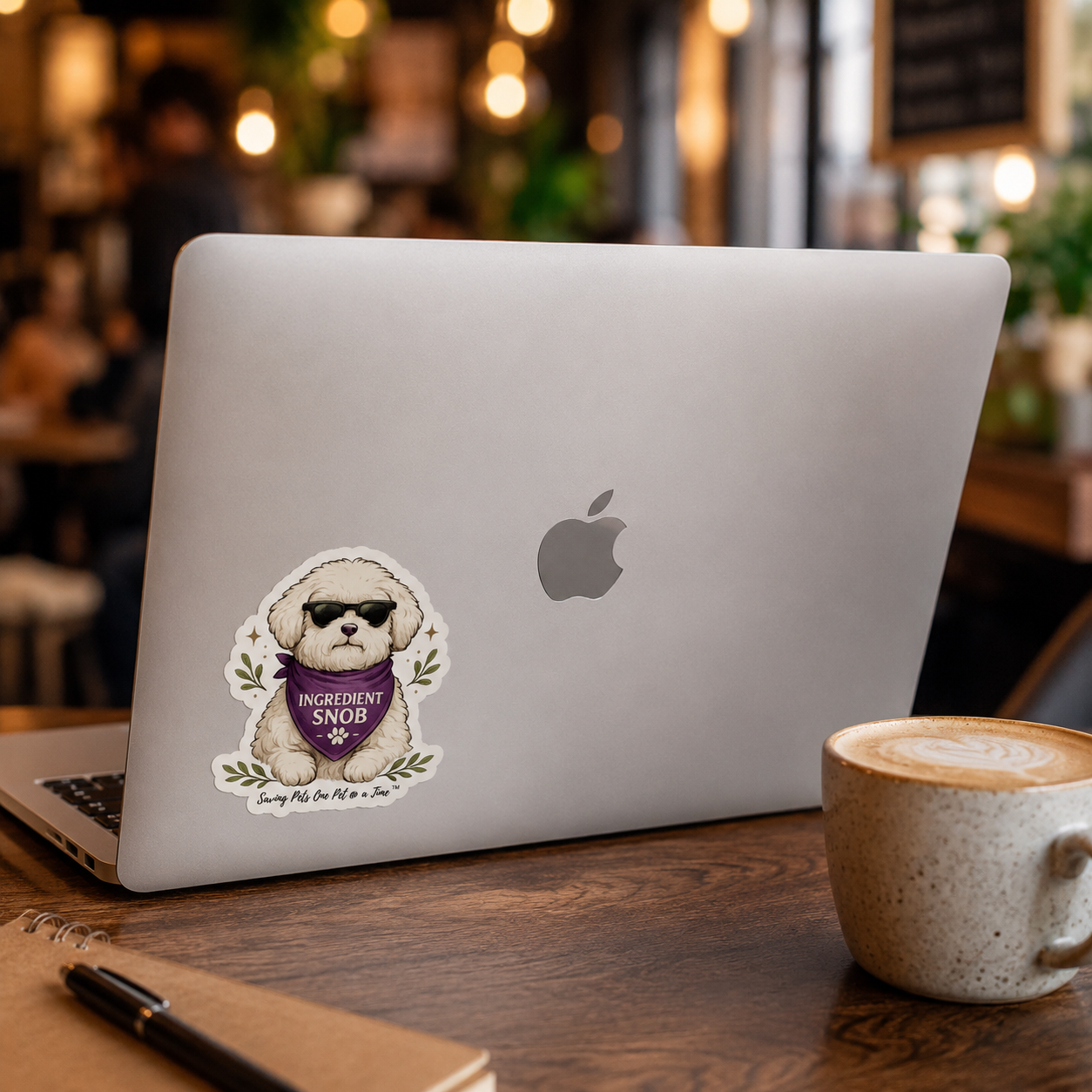 Ingredient Snob Sticker | Waterproof Die-Cut Vinyl | Funny Pet Nutrition Decal
